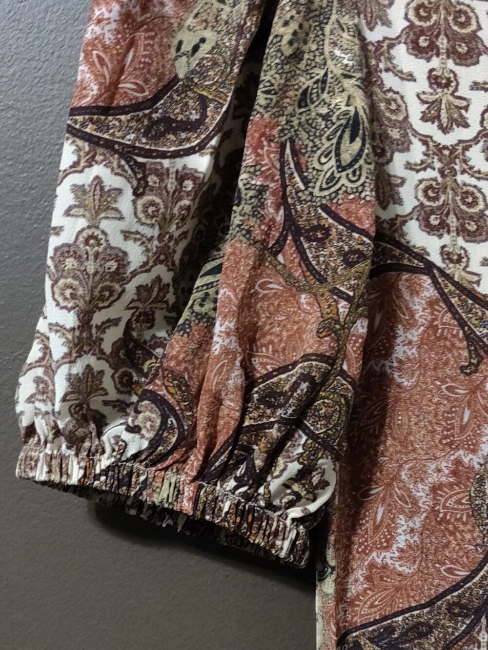 Ulla Johnson Calais Paisley Silk Puff Sleeve Midi Dress SIZE 4 - Picture 5 of 8